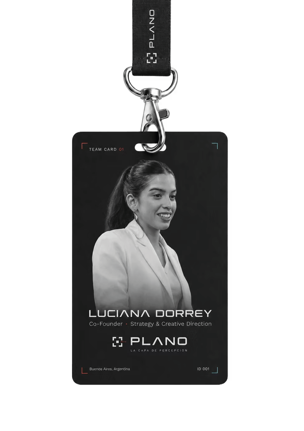 Team card PLANO — Luciana Dorrey, Co-Founder